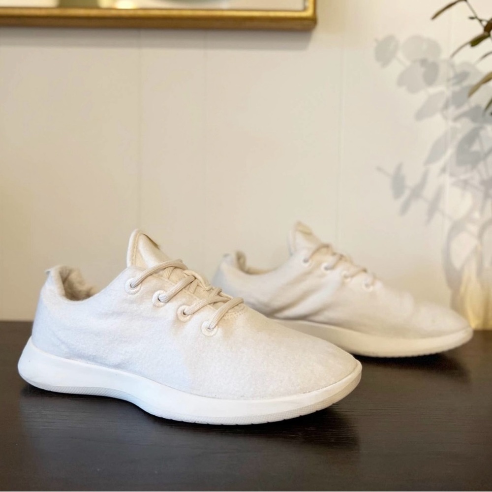 ALLBIRDS | Wool Runners Natural White Cream Sole Lace Up Men's Sneakers Sz 10